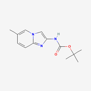 molecular formula C13H17N3O2 B8201843 tert-butyl N-(6-methylimidazo[1,2-a]pyridin-2-yl)carbamate 