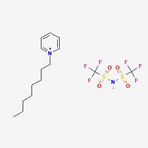 molecular formula C15H22F6N2O4S2 B8201852 N-辛基吡啶双(三氟甲基磺酰)酰亚胺 