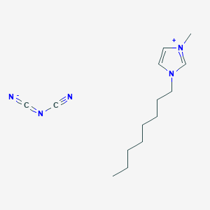 molecular formula C14H23N5 B8201865 1-辛基-3-甲基咪唑鎓双氰胺 