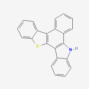 molecular formula C22H13NS B8201866 5H-Benzo[a]benzo[4,5]thieno[3,2-c]carbazole 