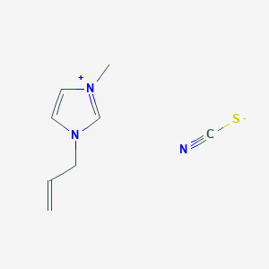 molecular formula C8H11N3S B8201901 3-Allyl-1-methyl-1H-imidazol-3-ium thiocyanate 
