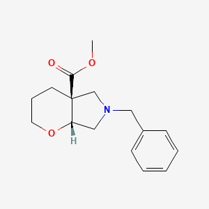 rel-Methyl (4aS,7aR)-6-benzylhexahydropyrano[2,3-c]pyrrole-4a(2H)-carboxylate