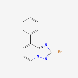 molecular formula C12H8BrN3 B8201982 2-Bromo-8-phenyl-[1,2,4]triazolo[1,5-a]pyridine 