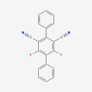 molecular formula C20H10F2N2 B8202019 3',5'-Difluoro-[1,1':4',1''-terphenyl]-2',6'-dicarbonitrile 