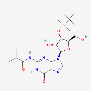 N-(9-((2R,3R,4S,5R)-4-((tert-Butyldimethylsilyl)oxy)-3-hydroxy-5-(hydroxymethyl)tetrahydrofuran-2-yl)-6-oxo-6,9-dihydro-3H-purin-2-yl)isobutyramide