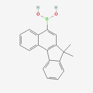 molecular formula C19H17BO2 B8202088 (7,7-Dimethyl-7H-benzo[c]fluoren-5-yl)boronic acid 