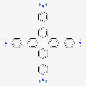 molecular formula C49H40N4 B8202134 4',4''',4''''',4'''''''-Methanetetrayltetrakis(([1,1'-biphenyl]-4-amine)) 