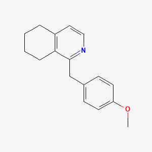 molecular formula C17H19NO B8202137 1-(4-Methoxybenzyl)-5,6,7,8-tetrahydroisoquinoline 