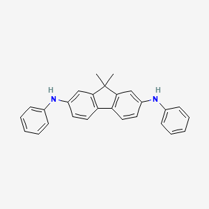molecular formula C27H24N2 B8202138 9,9-Dimethyl-N2,N7-diphenyl-9H-fluorene-2,7-diamine 