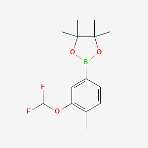 2-(3-(Difluoromethoxy)-4-methylphenyl)-4,4,5,5-tetramethyl-1,3,2-dioxaborolane