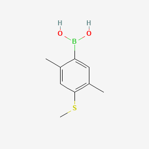 molecular formula C9H13BO2S B8202227 2,5-Dimethyl-4-(methylthio)phenylboronic acid 