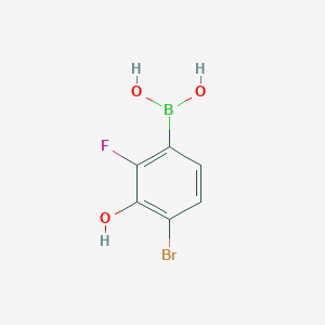 (4-Bromo-2-fluoro-3-hydroxyphenyl)boronic acid