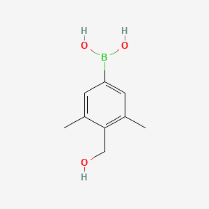 molecular formula C9H13BO3 B8202280 (4-(Hydroxymethyl)-3,5-dimethylphenyl)boronic acid 