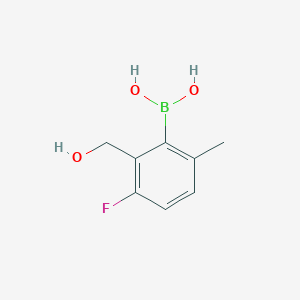 molecular formula C8H10BFO3 B8202295 3-Fluoro-2-(hydroxymethyl)-6-methylphenylboronic acid 