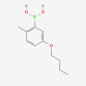 molecular formula C11H17BO3 B8202306 5-Butoxy-2-methylphenylboronic acid 