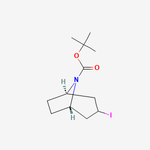 molecular formula C12H20INO2 B8202316 Tert-butyl exo-3-iodo-8-azabicyclo[3.2.1]octane-8-carboxylate 