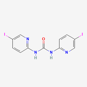 molecular formula C11H8I2N4O B8202340 1,3-Bis(5-iodopyridin-2-yl)urea 