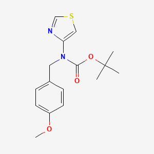 molecular formula C16H20N2O3S B8202380 Tert-butyl 4-methoxybenzyl(thiazol-4-yl)carbamate 