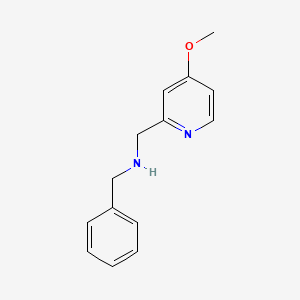 molecular formula C14H16N2O B8202388 N-[(4-methoxypyridin-2-yl)methyl]-1-phenylmethanamine 