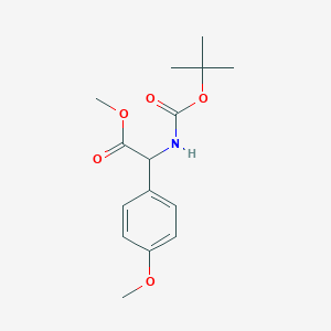 2-(tert-Butoxycarbonylamino)-2-(4-methoxyphenyl)acetic acid methyl ester