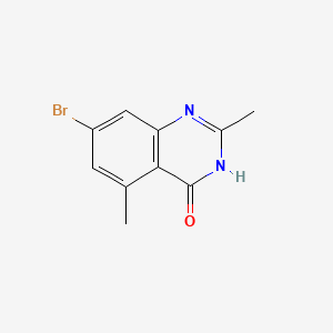 molecular formula C10H9BrN2O B8202445 7-bromo-2,5-dimethyl-3H-quinazolin-4-one 