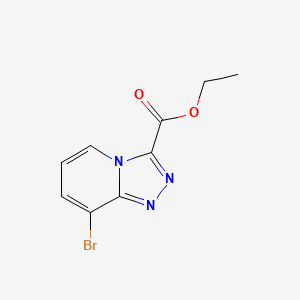 molecular formula C9H8BrN3O2 B8202490 Ethyl 8-bromo-[1,2,4]triazolo[4,3-a]pyridine-3-carboxylate 