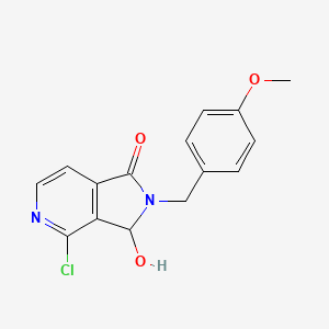 4-chloro-3-hydroxy-2-[(4-methoxyphenyl)methyl]-3H-pyrrolo[3,4-c]pyridin-1-one