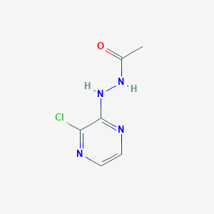 molecular formula C6H7ClN4O B8202540 N'-(3-chloropyrazin-2-yl)acetohydrazide 