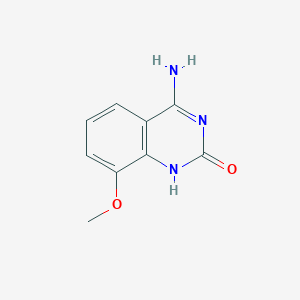 molecular formula C9H9N3O2 B8202545 4-amino-8-methoxy-1H-quinazolin-2-one 
