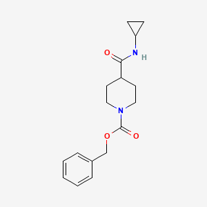 molecular formula C17H22N2O3 B8202562 Benzyl 4-(cyclopropylcarbamoyl)piperidine-1-carboxylate 
