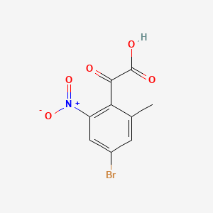 2-(4-Bromo-2-methyl-6-nitrophenyl)-2-oxoacetic acid