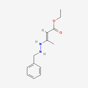 ethyl (E)-3-(2-benzylhydrazinyl)but-2-enoate