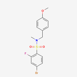 4-bromo-2-fluoro-N-[(4-methoxyphenyl)methyl]-N-methylbenzenesulfonamide