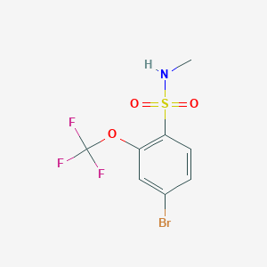 4-bromo-N-methyl-2-(trifluoromethoxy)benzenesulfonamide