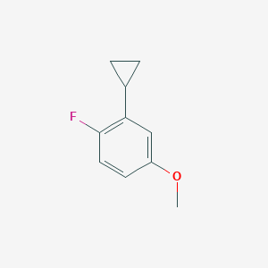 molecular formula C10H11FO B8202676 3-Cyclopropyl-4-fluoroanisole 