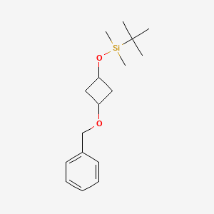 molecular formula C17H28O2Si B8202738 (3-(Benzyloxy)cyclobutoxy)(tert-butyl)dimethylsilane 