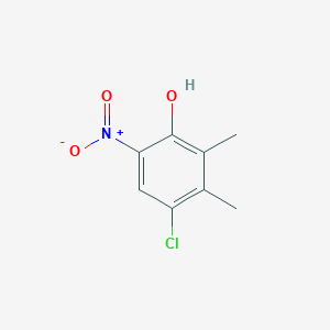 molecular formula C8H8ClNO3 B8202743 4-Chloro-2,3-dimethyl-6-nitrophenol 