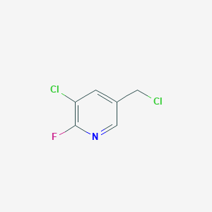 molecular formula C6H4Cl2FN B8202794 3-Chloro-5-(chloromethyl)-2-fluoropyridine 
