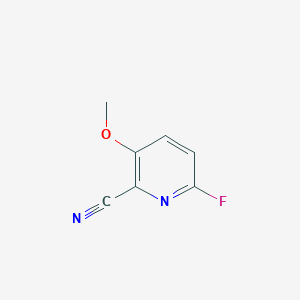 molecular formula C7H5FN2O B8202822 6-Fluoro-3-methoxypicolinonitrile 