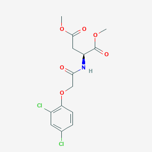 molecular formula C14H15Cl2NO6 B8202846 dimethyl (2S)-2-[[2-(2,4-dichlorophenoxy)acetyl]amino]butanedioate 