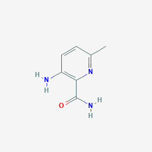 molecular formula C7H9N3O B8202851 3-Amino-6-methylpyridine-2-carboxamide 