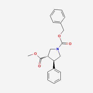 1-O-benzyl 3-O-methyl (3S,4R)-4-phenylpyrrolidine-1,3-dicarboxylate