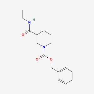 molecular formula C16H22N2O3 B8202872 Benzyl 3-(ethylcarbamoyl)piperidine-1-carboxylate 