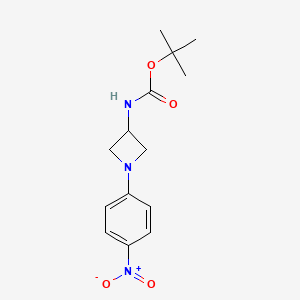 molecular formula C14H19N3O4 B8202934 tert-Butyl [1-(4-nitrophenyl)azetidin-3-yl]carbamate 