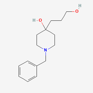 molecular formula C15H23NO2 B8202936 1-Benzyl-4-(3-hydroxypropyl)piperidin-4-ol 
