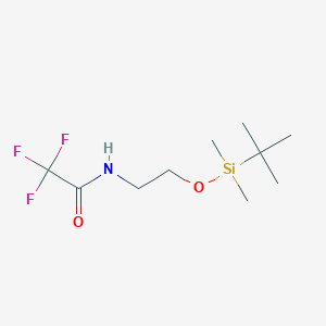molecular formula C10H20F3NO2Si B8202960 N-(2-(tert-Butyldimethylsilyloxy)ethyl)-2,2,2-trifluoroacetamide 