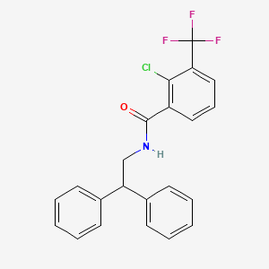 molecular formula C22H17ClF3NO B8203020 2-chloro-N-(2,2-diphenylethyl)-3-(trifluoromethyl)benzamide 
