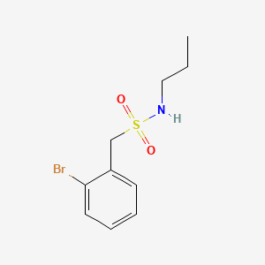 molecular formula C10H14BrNO2S B8203031 1-(2-bromophenyl)-N-propylmethanesulfonamide 