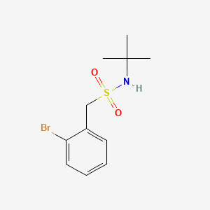 molecular formula C11H16BrNO2S B8203045 1-(2-bromophenyl)-N-tert-butylmethanesulfonamide 