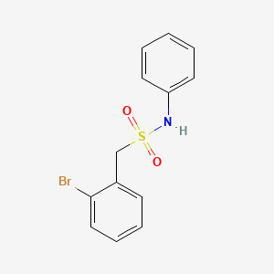molecular formula C13H12BrNO2S B8203057 1-(2-bromophenyl)-N-phenylmethanesulfonamide 
